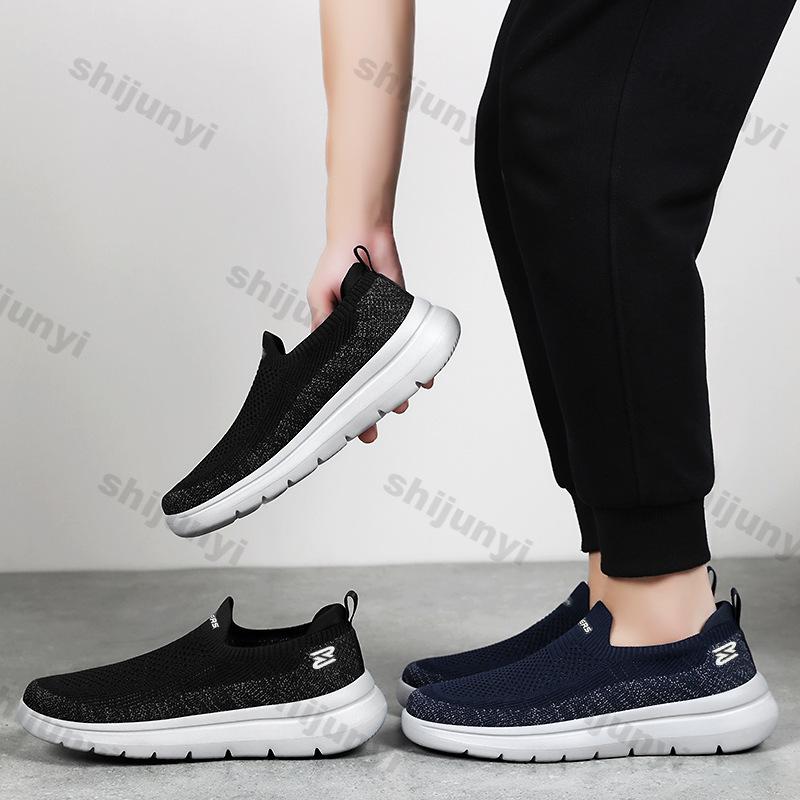 Mode Herren Mesh Schuhe Sommer Neu Fly Weave Atmungsaktiv Rutschfest Weiche Sohle Freizeitschuhe Leicht Bequem Bequeme Slipper Ballerinas