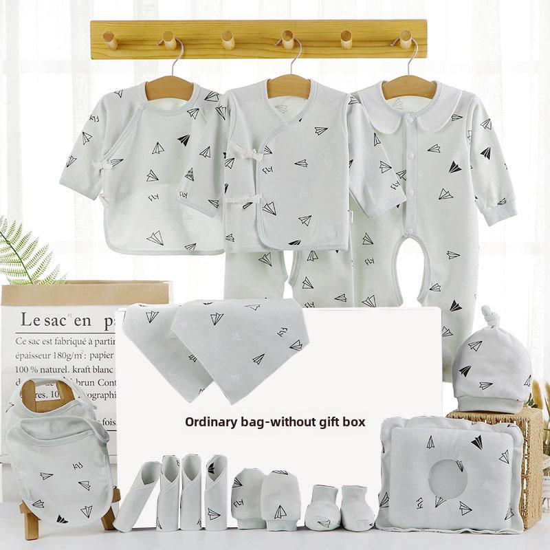 

Подарункова коробка для одягу для новонароджених: Осінньо-зимовий одяг унісекс для святкування повного місяця