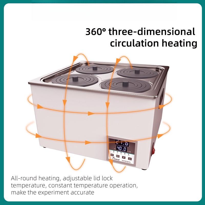 Laboratory Constant Temperature Water Bath Digital Display Heater 360° Three-dimensiona Circulation Heating Thermostat Tank