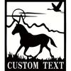 Custom Metal Horse Wall Sculpture - Rustic, Custom Text, Indoor/Outdoor Decor