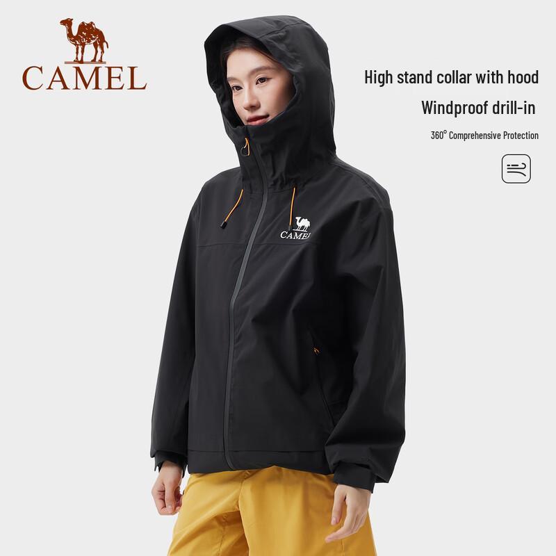 CAMEL Unisex Hooded 3-Proof Casual Windbreaker Jacket
