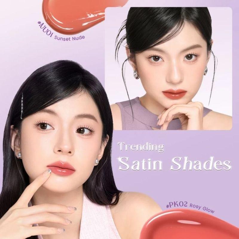 FOCALLURE - Sheen Lock Satin Glow Lip Cream - 2 Colors