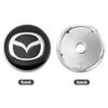 4PCS 60mm Car Wheel Center Hub Caps Cover For Mazda 2 3 5 6 323 626 Cx3 Cx5 CX30 RX8 MX5 Atenza Axela Emblem Auto Accessories