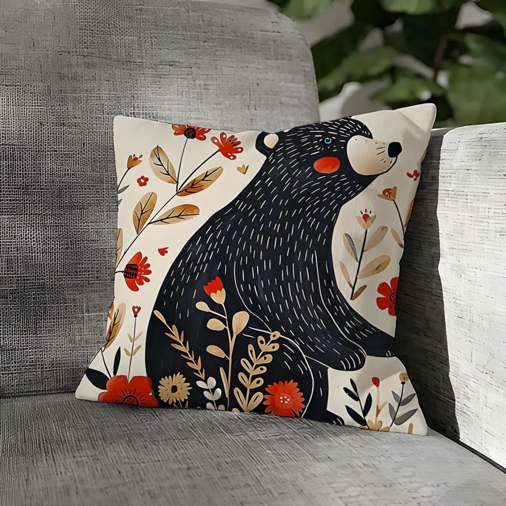 Colorful Natural Animal Flower Pillow Case Linen Pillows Case Cushions Case Sofa Pillows Case Decor Home