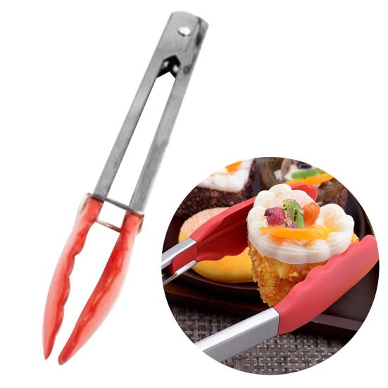Pinze Da Cucina In Acciaio Inossidabile 23,5 Cm - Manico Ergonomico Antiscivolo, Multiuso Per Dessert, Pane, Pasta E Buffet - Clip Alimentari Facili Da Pulire