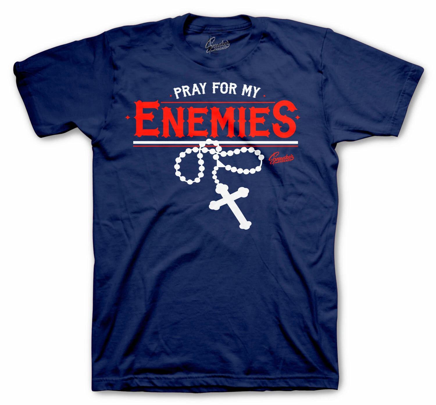 Shirt Match Foamposite Blue Void Foam Shoes Tee - Enemies Tee S