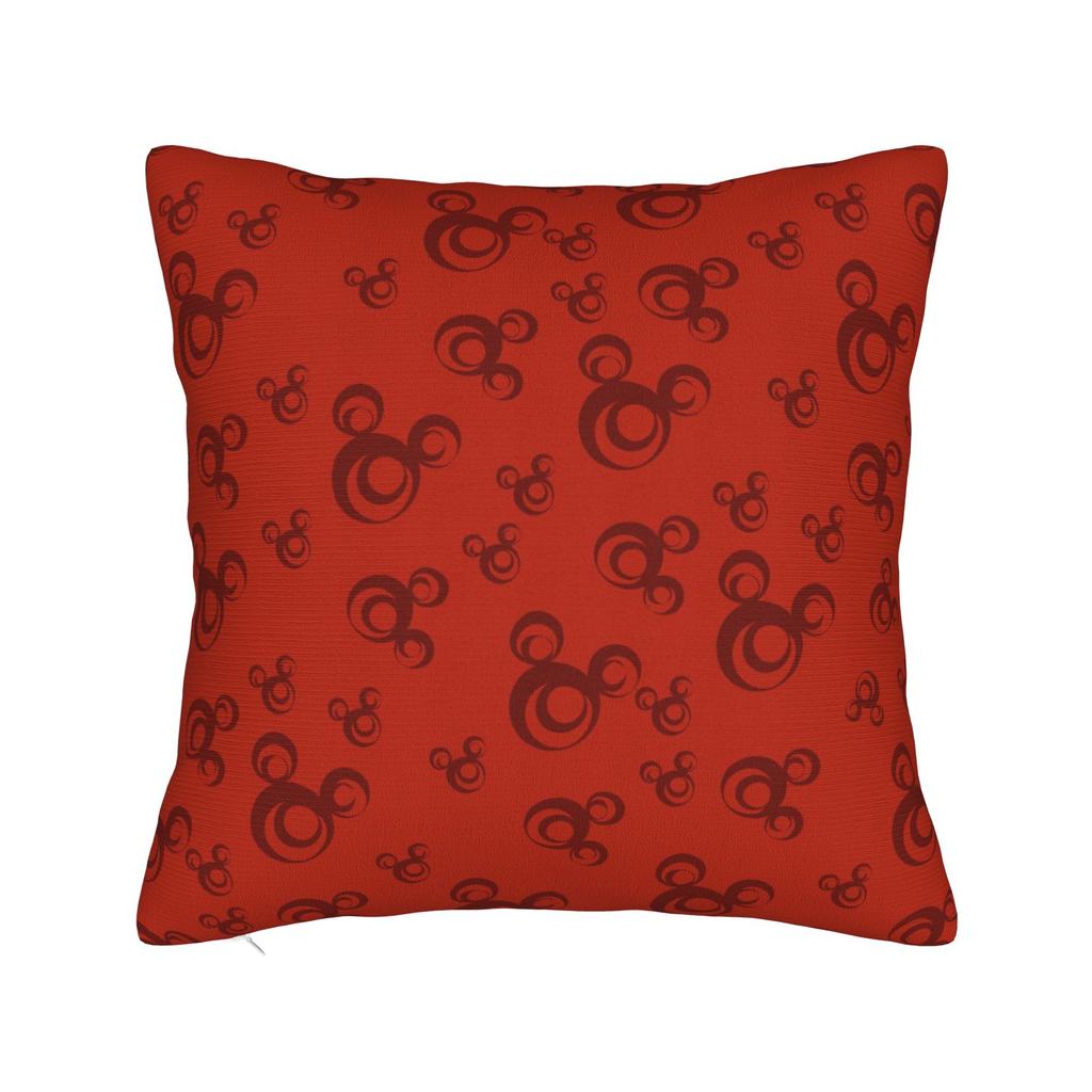 Federa per Cuscino Quadrata Cartone Animato Mickey Minnie Cuscino Decorativo in Poliestere, Federa per Cuscino alla Moda