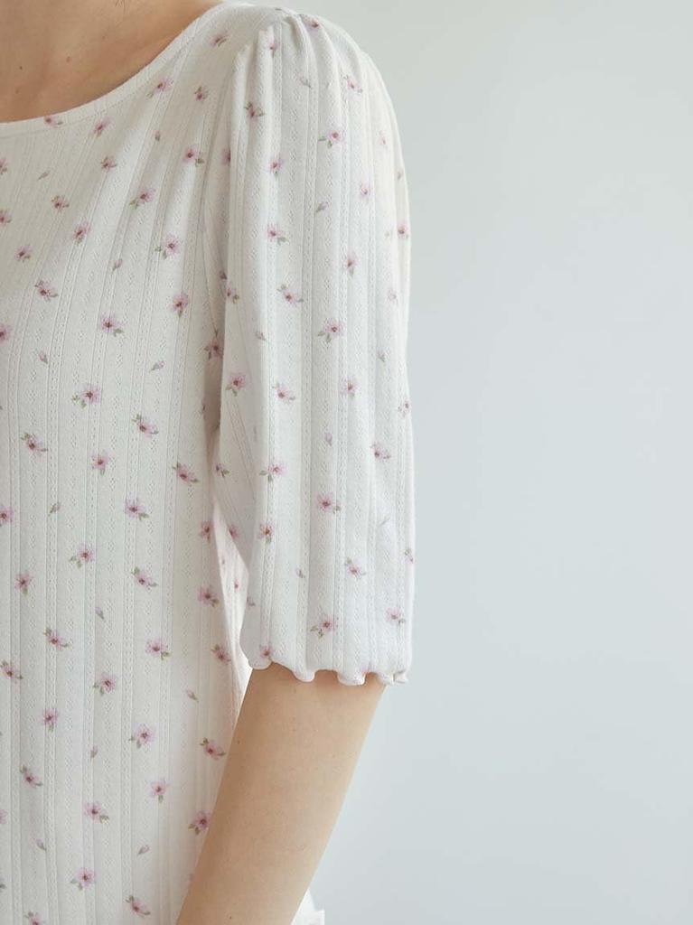 Gelato Pique Spring Sakura Size F Needle-Punched T-Shirt (PWCT251275) Women's Pink,