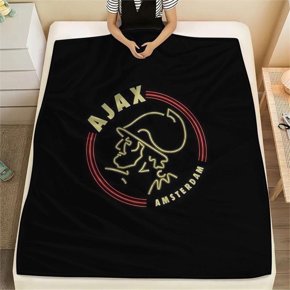 1PC AFC Ajax Patterned Flannel Blanket Suitable For All Seasons for Home Decor Warmth and Comfort Gifts Holiday Present