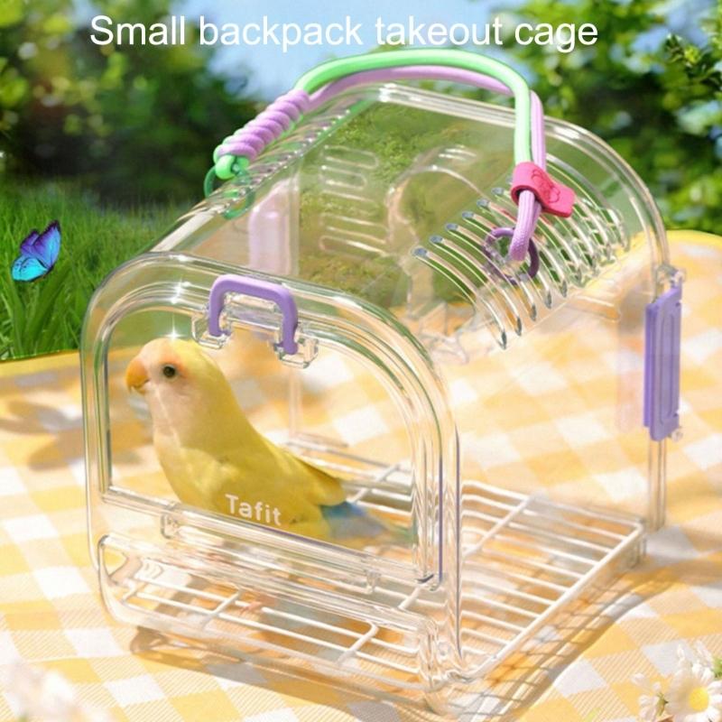 Outdoor Cats Backpacks Public Transport Pet Bag Large Detachable Cats Carriers for Transporting Parakeets and Finches
