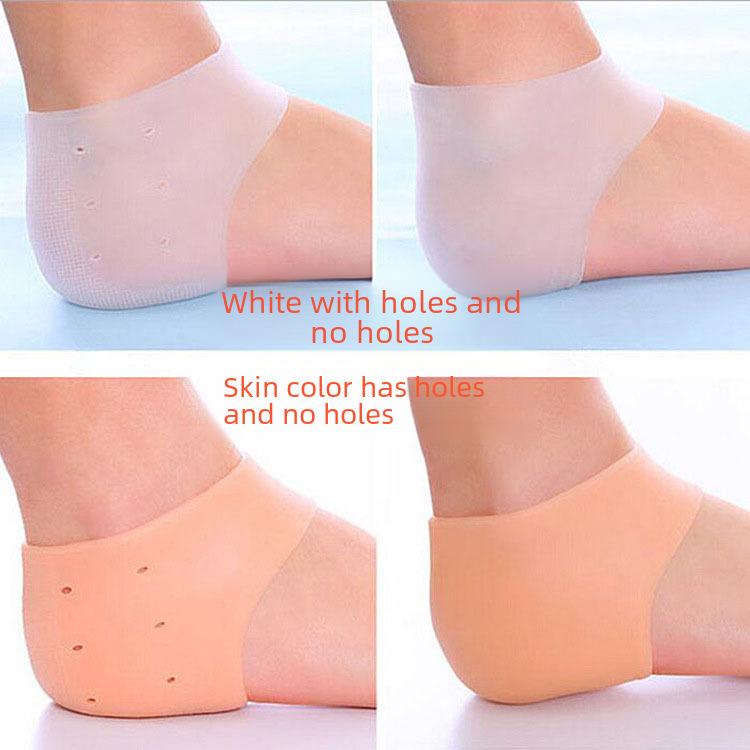 Silicone Heel Covers - Moisturizing, Anti-Crack Socks for Whitening & Heel Protection