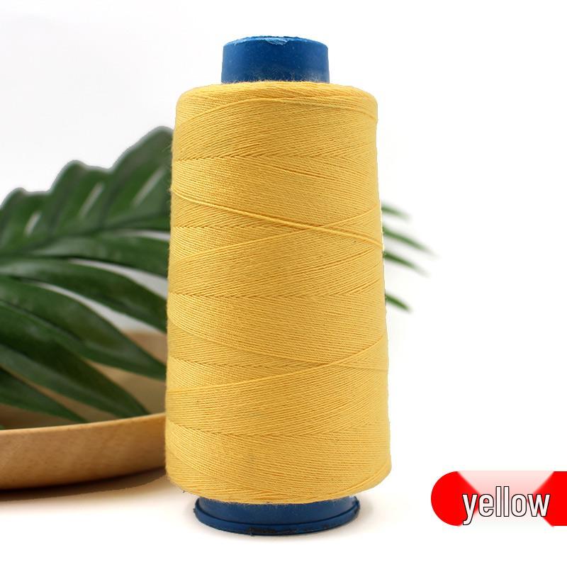 Polyester Sewing Thread: Black, White, Yellow - 203-Strand for Jeans, Canvas, Machine & Hand Sewing