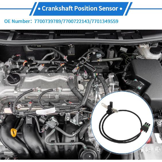 1 Pc Crankshaft Position Sensor for JEEP Cherokee XJ 2.5 4.0 4x4 1986-1990 Sturdy Metal Plastic Black Engine Crank CKP Sensor