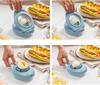 Egg Slicer for Kitchen Multifunctional Mold Artifact Gadget White Hard-Boiled Eggs, 3-Cut Design, Utensil, Cutter, Kitchenware,