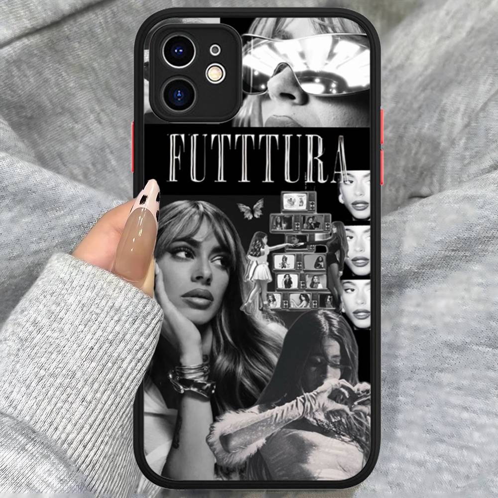 Singer T-TINI M-Martina Stoessel Phone Case For IPhone 16 15 14 13 12 11 Pro Max Plus X XS MAX Black Matte Phone Fundas