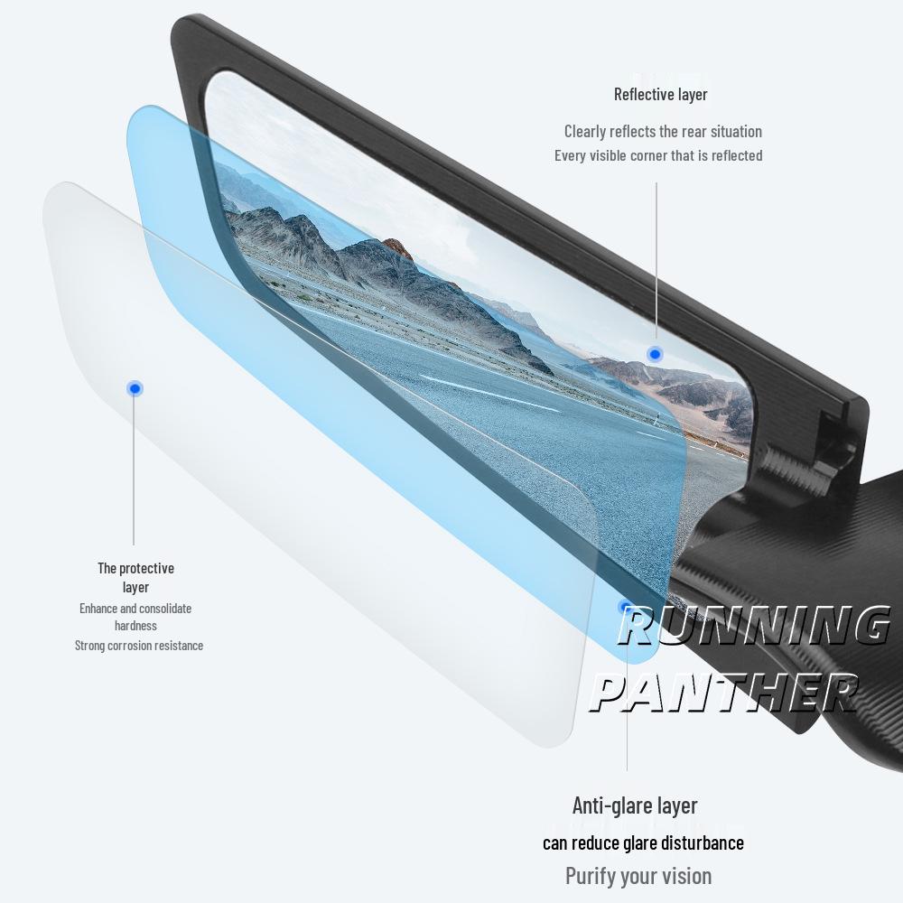 Kawasaki ZX-6R Modified Aluminum Rearview Mirror Wings