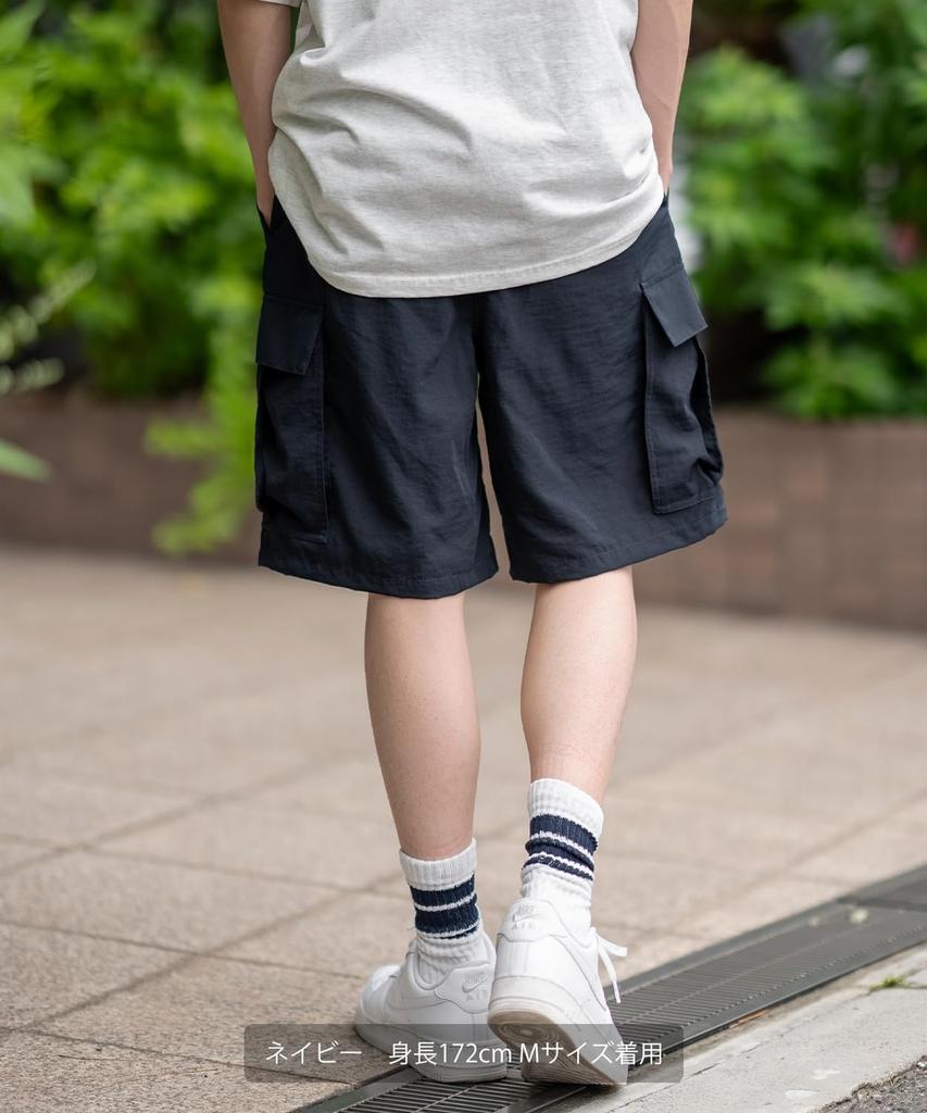 [IMPROVES] SIDEWAYSTANCE Poly Washer Wide Cargo Shorts