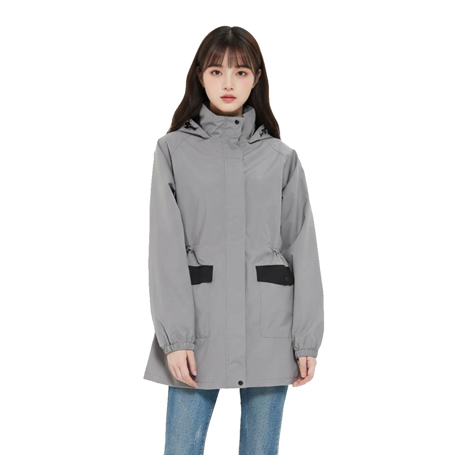 

Дышащий горный уличный тайфун и сезон дождей женский дождевик, ветровка, легкий, водонепроницаемый, парка, женский, для пеших прогулок, дождевик, для гольфа, серый