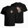 Vintage Rose Graphic Cotton T-shirt Unisex Daily Short Sleeve Crewneck Tee Women Men All Season