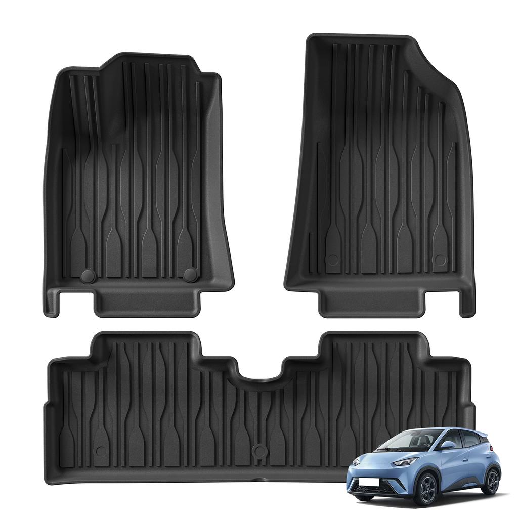 Smabee Left Drive for BYD Seagull 2025 2026 (Trunk Pad Not Fit Dolphin Surf) TPE Car Floor Mats Cargo Trunk Pad Waterproof Black