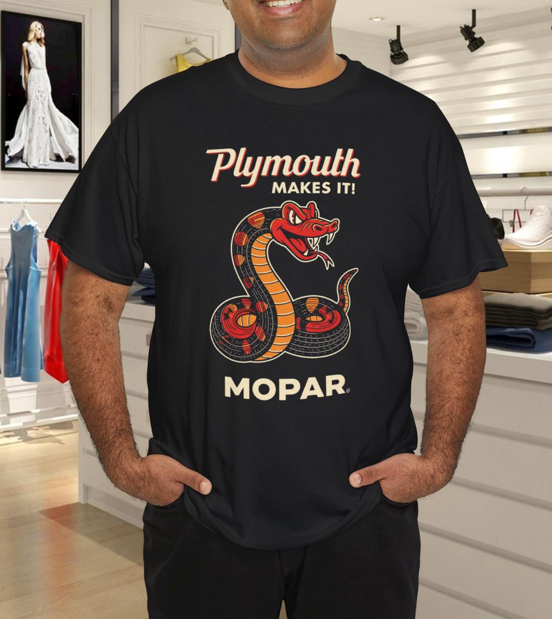 Mopar Vintage Barracuda T-Shirt Mens Womens Tees Top 3XL