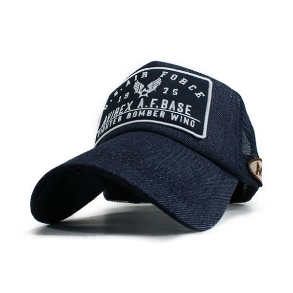 

AVIREX Avirex Mesh American Casual Trendy Gift Cap, Cap, Cap, Men s, Popular, Brand, Outdoor, (AFBASE (Indigo))