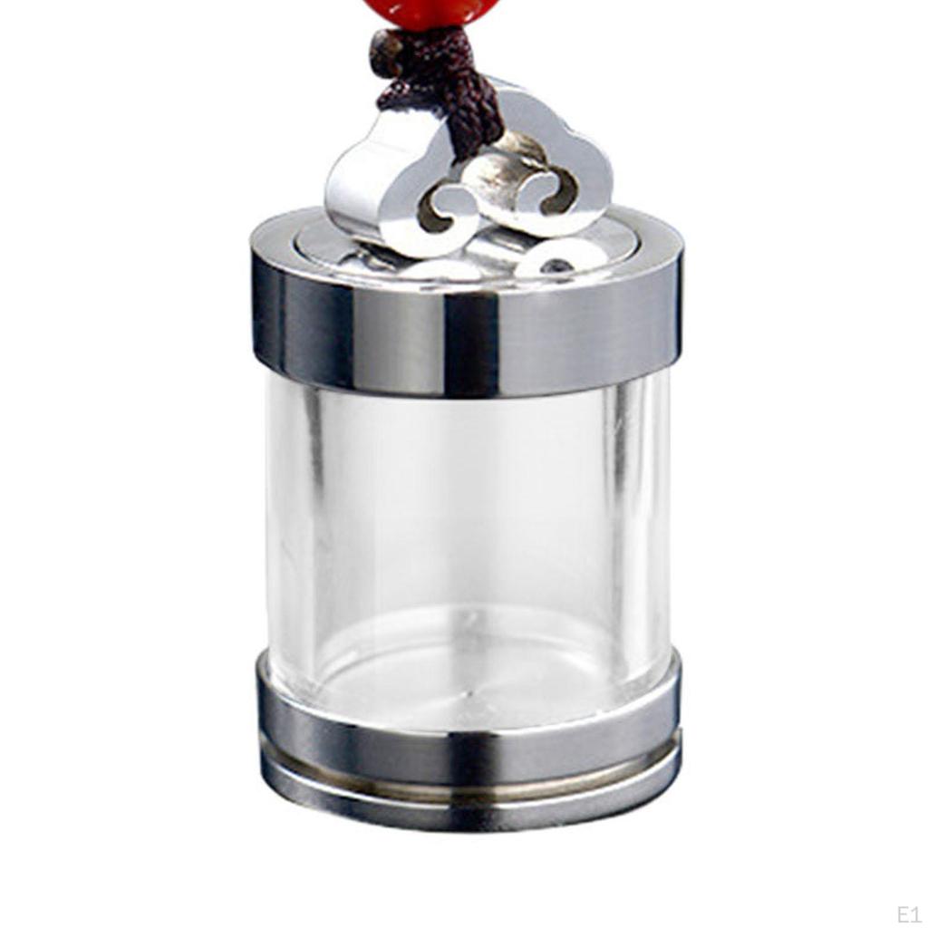 Cremation Urn Necklace Cylinder Keepsake Jewelry Locket for Women Men