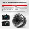 Pergear 25mm Large Aperture Manual Camera Compact and Ideal for Everyday Street and Landscapes F1.7 APS-C Lens, Lightweight, Photography, Portraits,