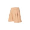 Calvin Klein Solid Color Cool Feel Elastic Waist Pleated Print Loose Casual Shorts Women shorts Light-Orange J223328-TNB