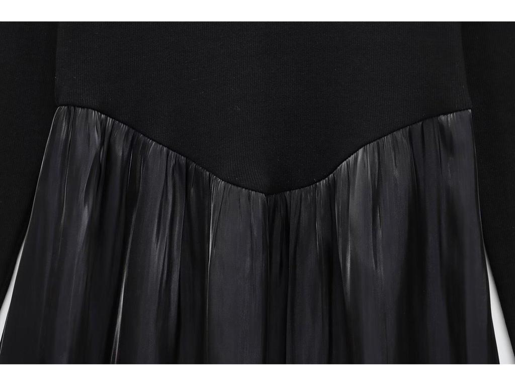 2024 Winter Women's European & American Style Loose Lantern Skirt Evening Dress