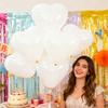 White Transparent Love Heart Balloons Valentine's Day Latex Balloon Birthday Wedding Party Anniversary Photo Prop Decor Supplies