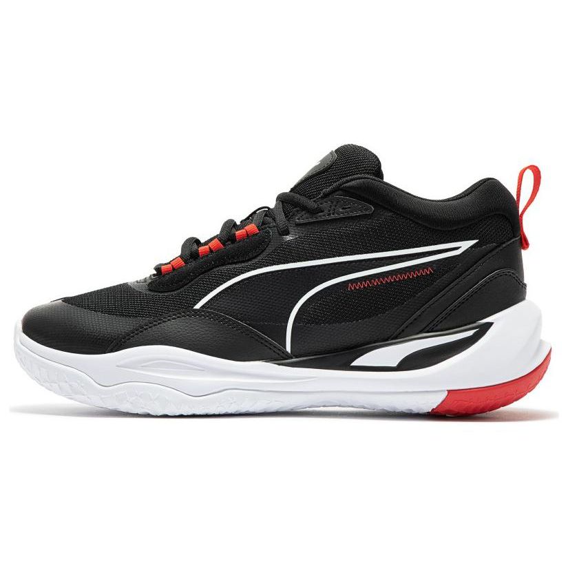 Puma Playmaker Pro Mens Low Top Basketball Shoes Black Red 377572-13 40.5