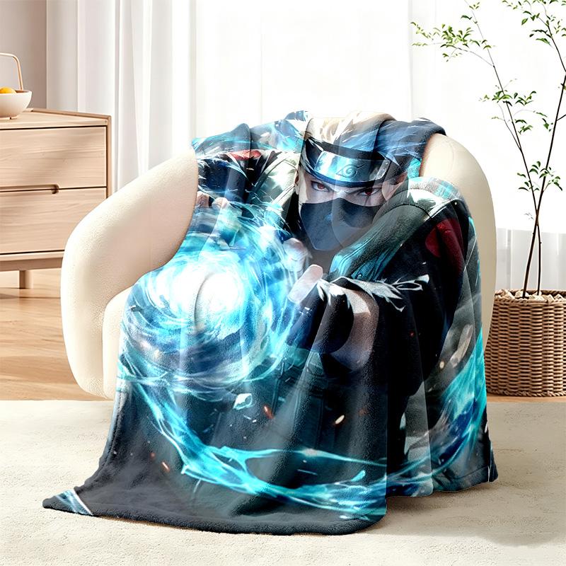 Naruto Blanket Flannel Blanket Soft Cozy Plush Throw for Sofa Bed Lightweight Home Decor