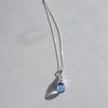 Xiaomi Silberfarben Blau Wassertropfenform Kette Choker Halskette Für Damen Breit Feiner Schmuck Hochzeitsparty Geburtstagsgeschenk