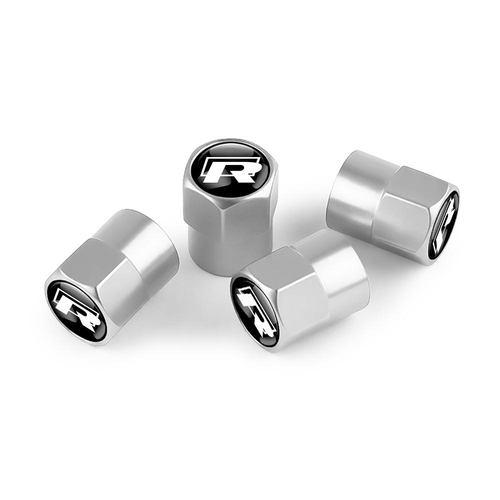ADMVN1 For Volkswagen VW R Polo Passat Rline Golf 4 5 6 Tiguan Jetta GTI Bora Car Tire Valve Caps Metal Wheel Dust Covers Accessories