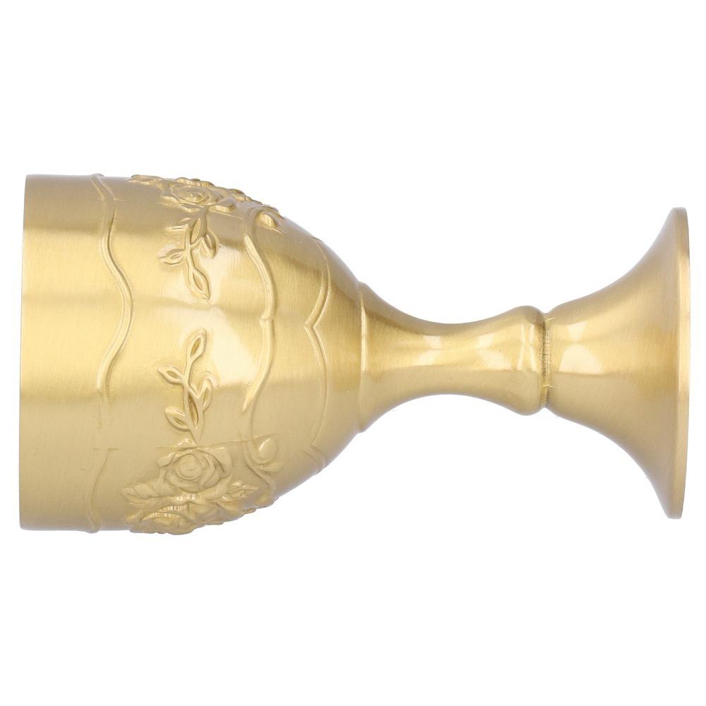 Brass Brass Goblet Embossed Rose Small Goblet Goblets & Chalices Wine Goblet  Bar Use