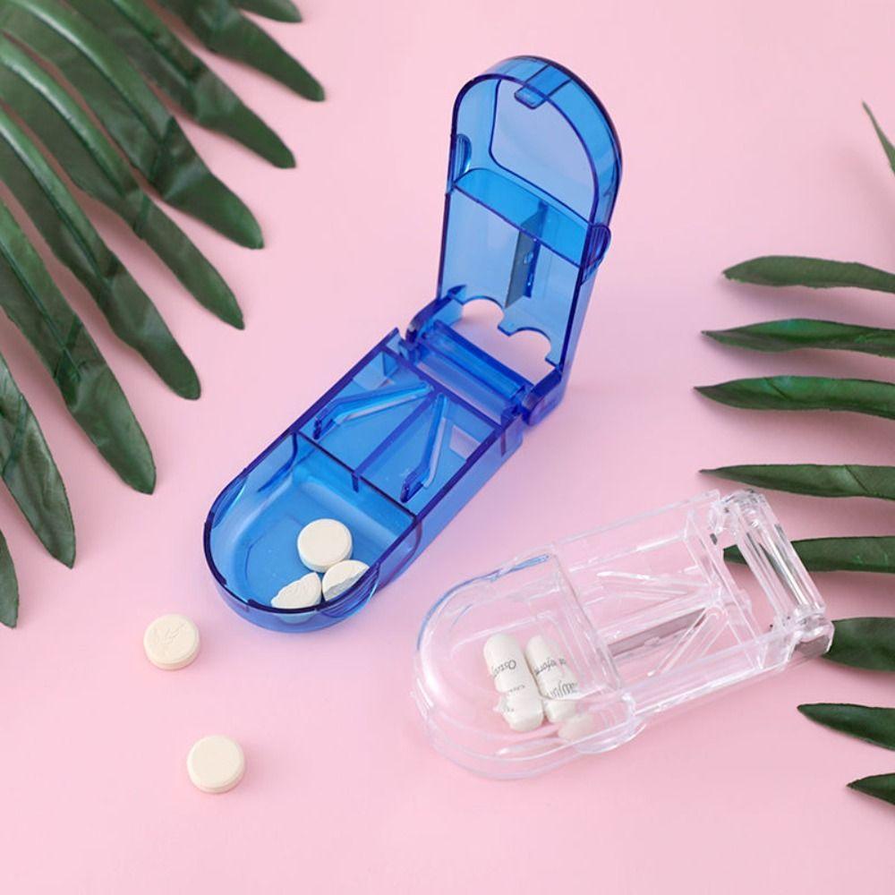 

Portable Pill Splitter PP Pill Case Storage New Pill Slice Box Elderly People