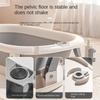 Real time water temperature display Silicone Baby Bathtub Non-Slip Foot Bath Bucket Folding Bathroom