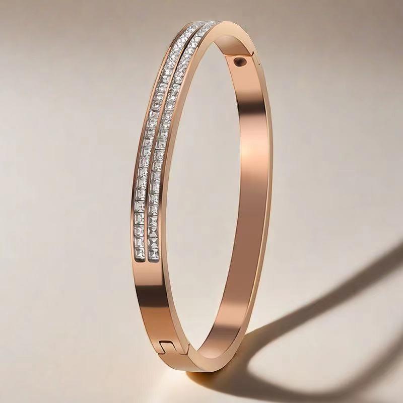 Bracelet Girls Niche Titanium Steel Jewelry Premium Sense Ins Wind Nail Opening Jewelry