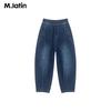 M.Latin Mädchen Winter Verdickte Denim Lange Hosen