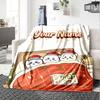 1pc Chiikawa Blanket with Custom Name, Gift, for Men and Women, Soft Blanket, Good for Sofa Bed Couch Travel, Lightweight Flannel Blanket