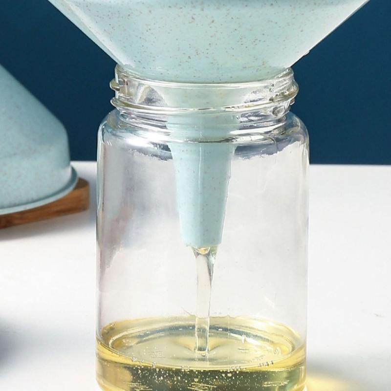 5 ks Plastový kuchyňský trychtýř Trychtýř na tekutiny Trychtýř na olej pro plnění lahví olejem, tekutinou, potravinovým práškem 2 barvy na výběr