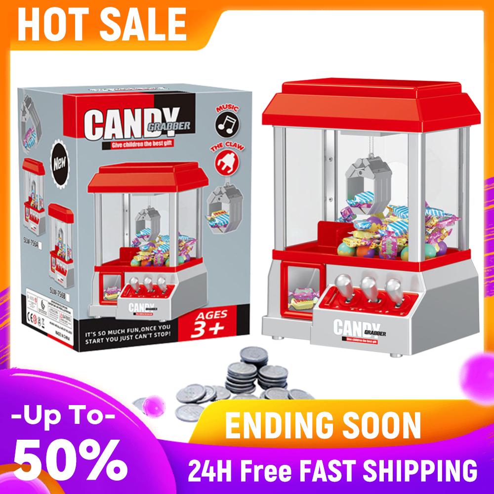 

Plastic Mini Arcade Game Machine Coin Operated Arcade Claw Machine Party Supplies Battery Powered Entertainment for Kids Adults China Mainland