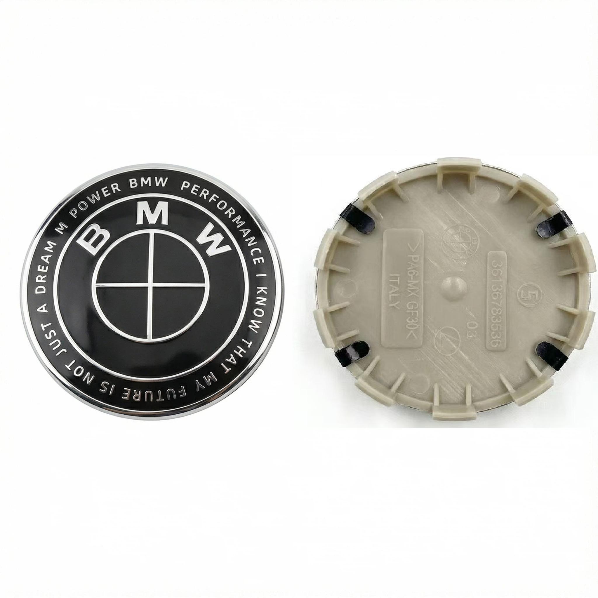 

4PCS 56mm/68mm Wheel Center Hub Cap Badge wheel Sticker decoration BMW X1 X3 X5 E39 E46 E90 F20 E60 F30 E36 F10 E87 E70 E91 mini 56mm