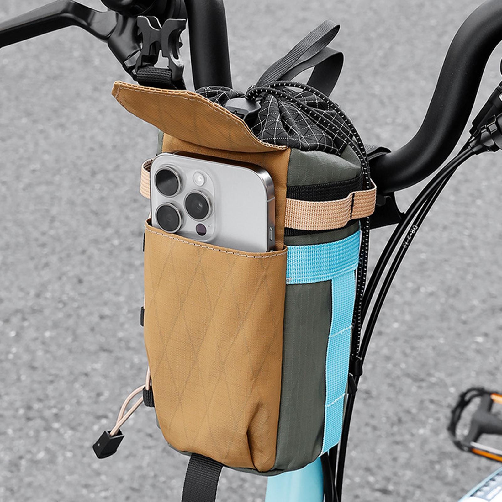 

Bike Bag Holder With Side Pocket Cycling Water Bottle Carrier Pouch Insulated Kettle Mountain Road Bicycle Handlebar Bag Cycling China Mainland