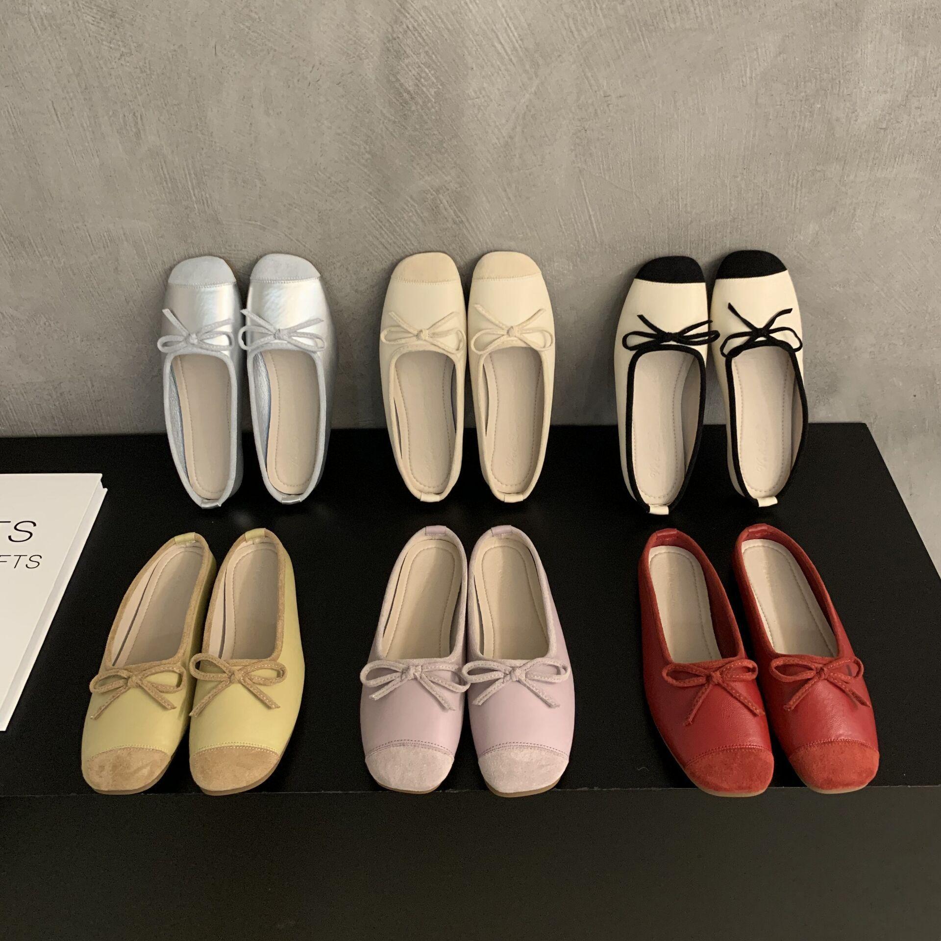 

Ночные нежные туфли женские туфли на плоской подошве женские туфли 2025 года новые летние туфли с одной педалью Doudou туфли с сумкой на голову полутапочки 39 хаки