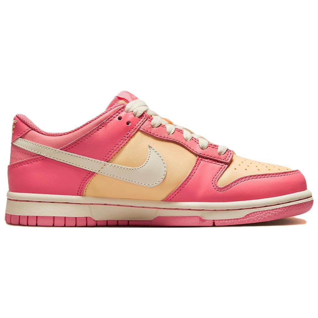New Nike Kids Dunk Low 'Strawberry/Peach Cream' Sneakers DH9765-200