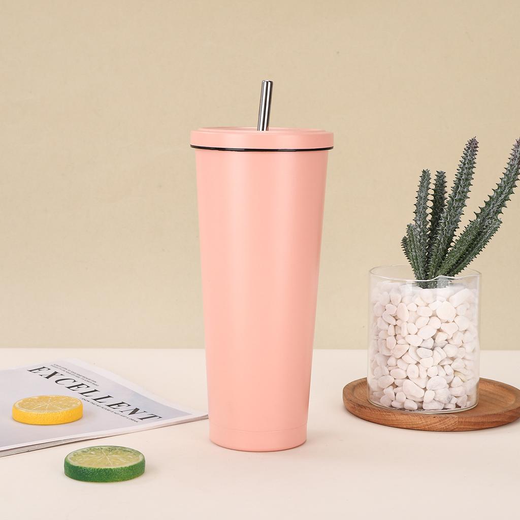 Rostfritt stål Svart kant Sugkopp Bärbar Bil Gåva Termosmugg Stor Kapacitet Vakuum Kaffemugg