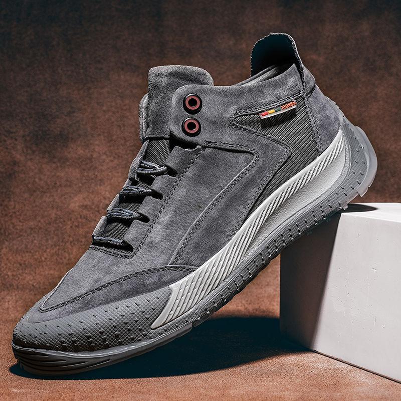 Men's Leather Martin Boots High Top Sneakers