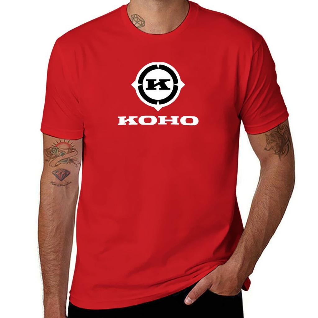 Koho Hockey Retro Logo (2) T-Shirt Kawaii Clothes Blouse for a Boy Heavyweights Men T Shirt